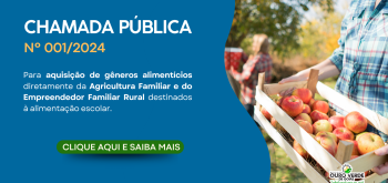PUBLICADA A CHAMADA PÚBLICA Nº 01/2024 PARA AQUISIÇÃO DE GÊNEROS ALIMENTÍCIOS DA AGRICULTURA FAMILIAR E DO EMPREENDEDOR FAMILIAR RURAL DESTINADOS Á ALIMENTAÇÃO ESCOLAR DO ENSINO BÁSICO DO MUNICIÍPIO DE OURO VERDE – GO